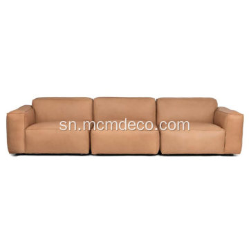 Solae Canyon Tan Leather Sofa